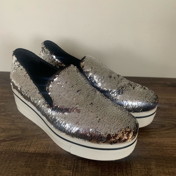 Stella McCartney Shoes - Stella McCartney Binx Sequin Platform Shoes Multicolor Womens 39 US 9 Sneakers
